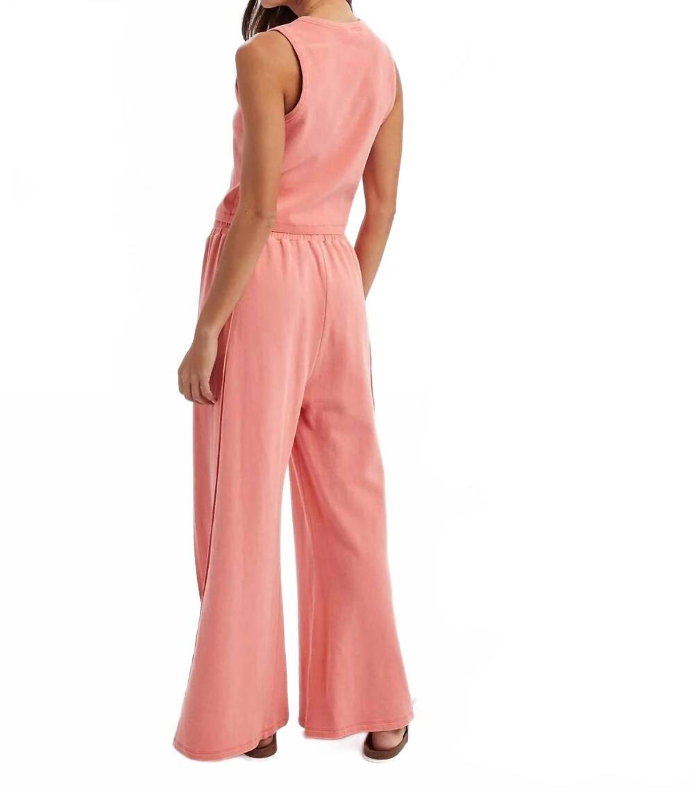 NEW WISHLIST sunny daze tank top and wide leg pants set in papaya - Picture 3 of 4